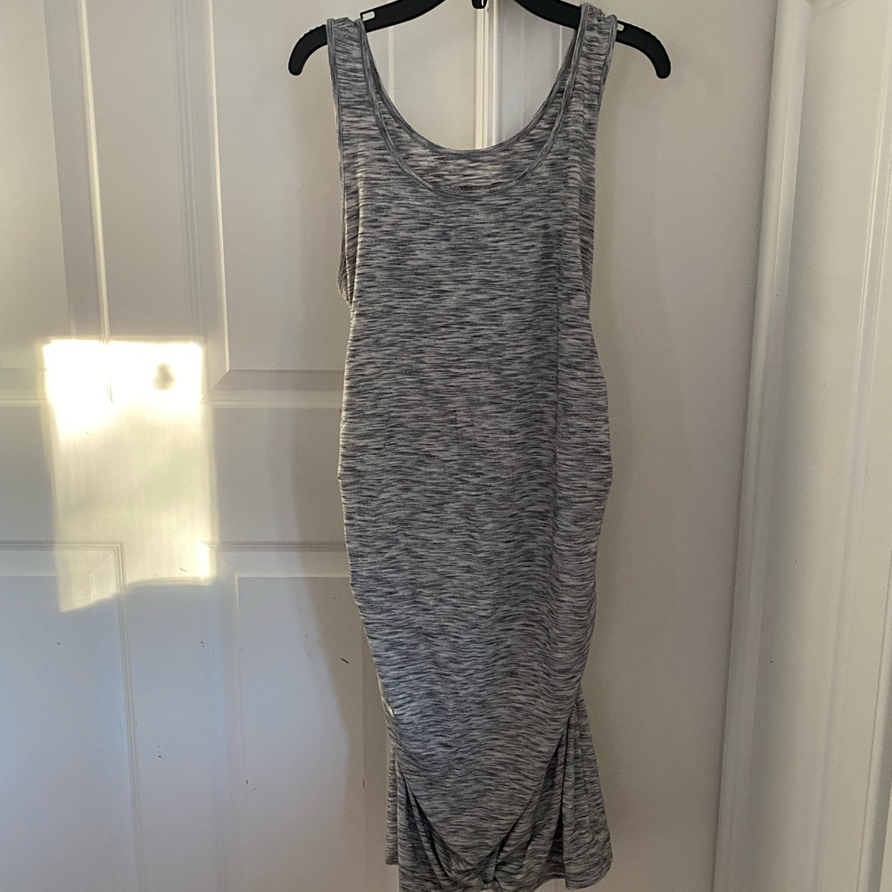 Liz Lange Maternity tank top short dress - grey marled - S